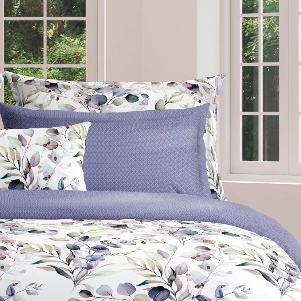 housse_de_couette__taies__3-77.webp Housse de couette + taie(s) d'oreiller satin de coton - Eucalyptus Blanc*Maison Héritage Fashion