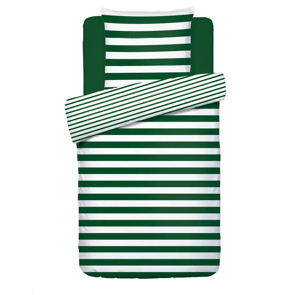 housse_de_couette__taies__3-98.webp Housse de couette + taie(s) satin de coton - Marinière Vert*Ines by Ines de la Fressange Fashion