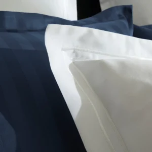 Housse de couette + taie(s) d'oreiller satin de coton - Nice Blanc / Blanc*Rodier Online