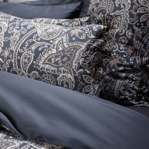 Housse de couette + taie(s) d'oreiller satin de coton - Paisley Gris / Taupe*Chevignon Online