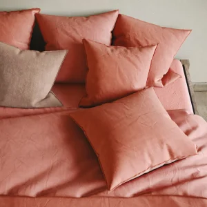 Housse de couette coton lavé - Orange*Chevignon Online