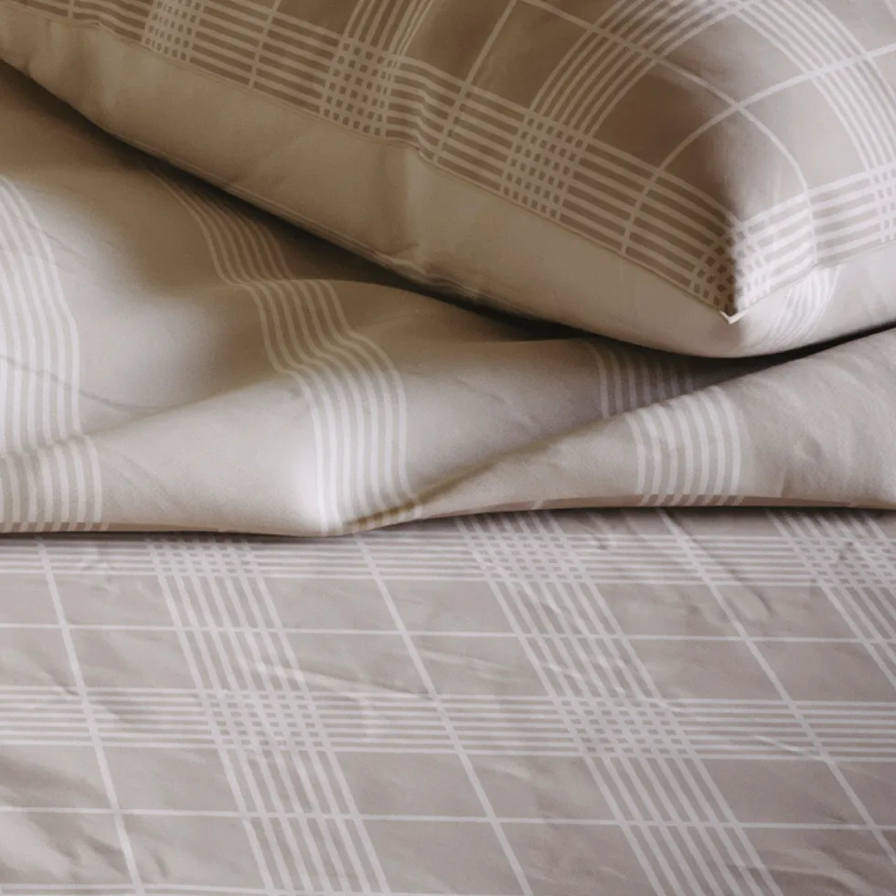 housse_de_couette_coton_p_2-2.webp Housse de couette coton percale à carreaux - Taupe*Chevignon Hot