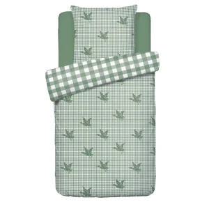 Housse de couette coton Vichy Canard - Vert*Chevignon Hot