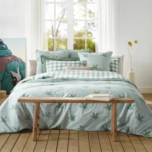 Housse de couette coton Vichy Canard - Vert*Chevignon Hot