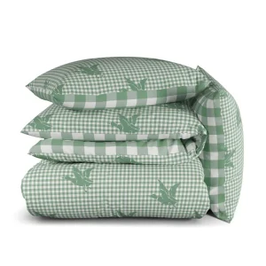 Housse de couette coton Vichy Canard - Vert*Chevignon Hot