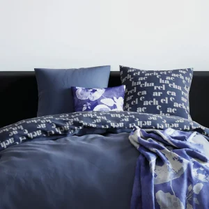 Housse de couette flanelle + 2 taies - 240 x 220 cm - Bleu*Cacharel Online