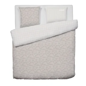 Housse de couette flanelle + 2 taies - 240 x 220 cm - Taupe*Cacharel Sale