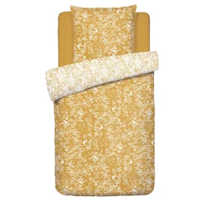 Housse de couette satin de coton - Birds Jaune*Cacharel Outlet