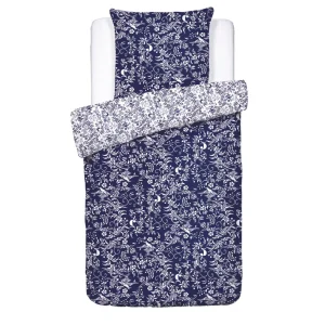 Housse de couette satin de coton - Birds Bleu*Cacharel Outlet