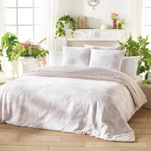 Housse de couette satin de coton - Lace taupe*Cacharel Best