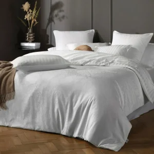 Housse de couette satin de coton - tissé Jacquard - Arles Blanc*CXLbyChristianLacroix Online