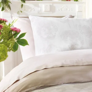 Housse de couette satin de coton - Lace taupe*Cacharel Best