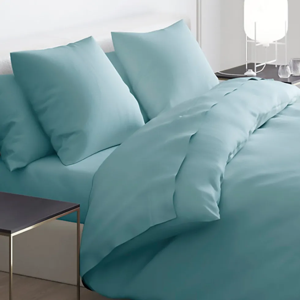 housse_de_couette_satin_d_2-6.webp Housse de couette satin de coton + 2 taies - Aurore Uni Vert clair*Cacharel New
