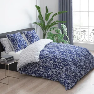 Housse de couette satin de coton - Birds Bleu*Cacharel Outlet