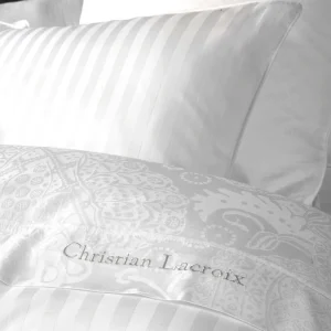 Housse de couette satin de coton - tissé Jacquard - Arles Blanc*CXLbyChristianLacroix Online