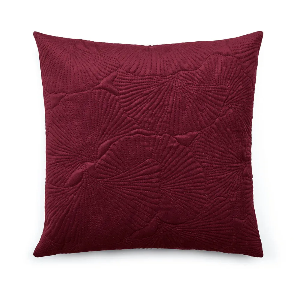 housse_de_coussin__fleur__0.webp Housse de coussin - fleur ciselé Bordeaux*Cacharel Clearance