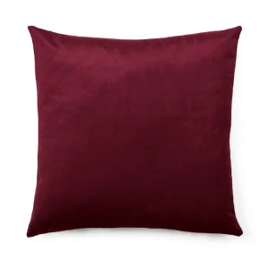Housse de coussin - fleur ciselé Bordeaux*Cacharel Clearance