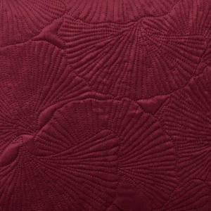 Housse de coussin - fleur ciselé Bordeaux*Cacharel Clearance