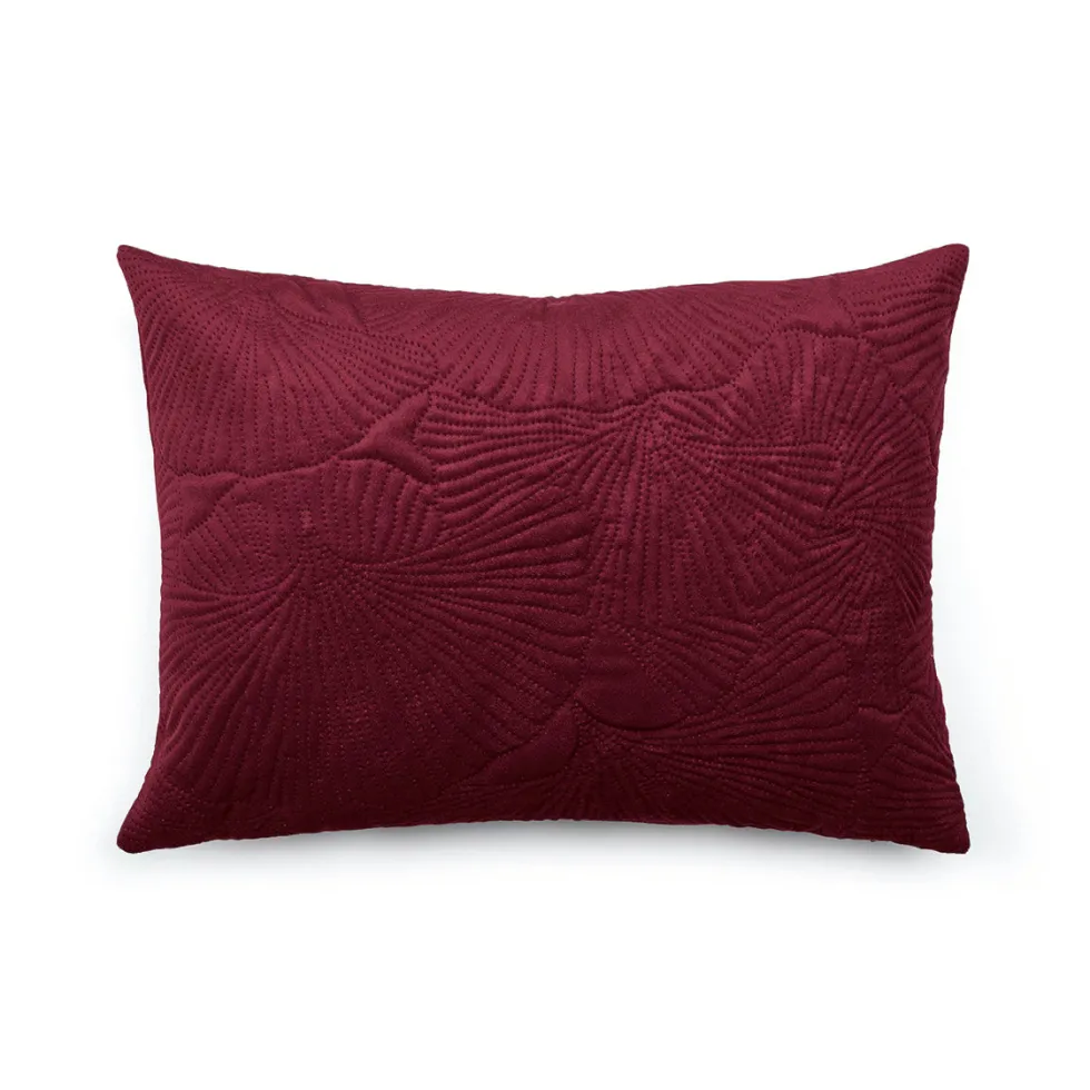 housse_de_coussin__fleur__5.webp Housse de coussin - fleur ciselé Bordeaux*Cacharel Clearance
