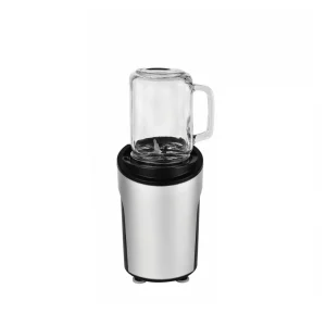 Machine à smoothie avec 2 bocaux en verre et lame supplémentaire - Noir / Argenté*Kalorik Best