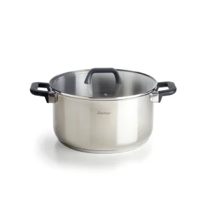 Marmite avec couvercle Qulinox - Triple fond - acier inoxydable - Argenté*Sauter Outlet
