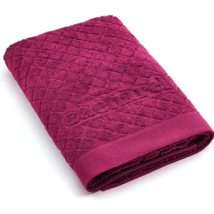 Maxi drap de bain jacquard - 90 x 180 cm - Fuchsia*Cacharel New
