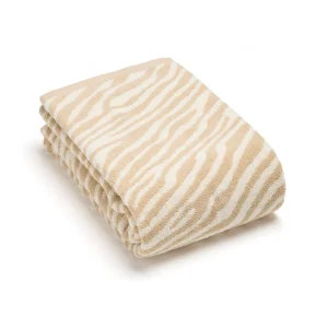 Maxi drap de bain Motif zèbre Taupe - 90 x 180 cm*Chevignon Fashion