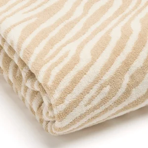Maxi drap de bain Motif zèbre Taupe - 90 x 180 cm*Chevignon Fashion