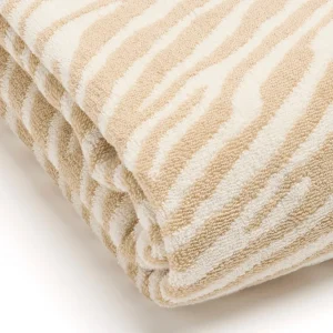 Maxi drap de bain Zebra Taupe - 90 x 180 cm*Cacharel Discount