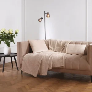 Maxi plaid/couvre-lit dessin : Baroque Taupe - 180 x 220 cm*Chevignon Hot