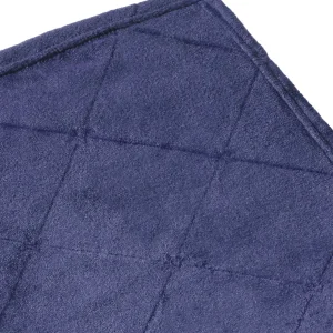 Maxi plaid/couvre-lit dessin : Diamond Bleu foncé - 180 x 220 cm*Maison Héritage New