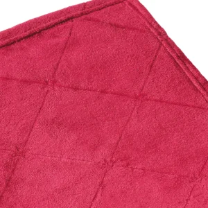 Maxi plaid/couvre-lit dessin : Diamond Bordeaux - 220 x 250 cm*Maison Héritage Clearance