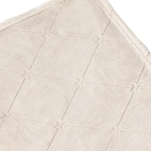 Maxi plaid/couvre-lit dessin : Diamond Taupe - 180 x 220 cm*Maison Héritage Sale