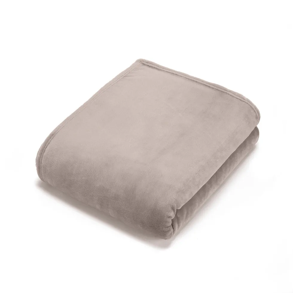 maxi_plaidcouvrelit_en_po_0.webp Maxi plaid/couvre-lit en polaire : Taupe - 180 x 220 cm*CXLbyChristianLacroix Fashion