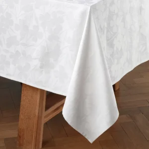 Nappe - tissé Jacquard - Cresson de fontaine Blanc*Ines by Ines de la Fressange Online