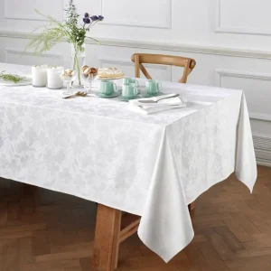 Nappe - tissé Jacquard - Petit Chênes Blanc*Rodier Online