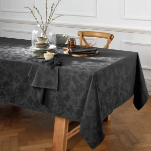 Nappe - tissé Jacquard - Petit Chênes gris foncé*Rodier New