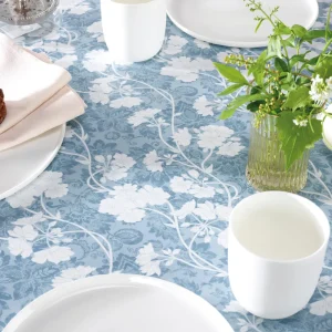 Nappe enduite anti-tache - Éclat d'Azur Bleu*Rodier Clearance
