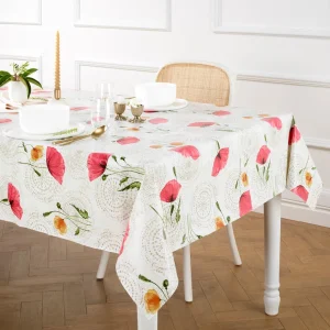 Nappe enduite anti-tache - Papaver Blanc cassé*Rodier Best