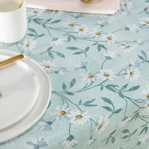 Nappe enduite anti-tache - Étoile d'Anvers Vert clair*Rodier Hot