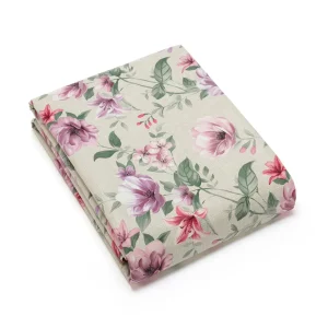 Nappe enduite anti-tache - Ode florale Gris*Chevignon Online