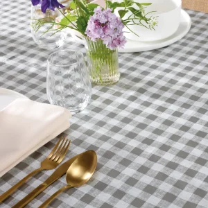 Nappe enduite anti-tache - Carelle Taupe*Cacharel Clearance