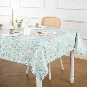 Nappe enduite anti-tache - Étoile d'Anvers Vert clair*Rodier Hot