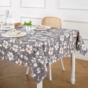 Nappe enduite anti-tache - Coucher de soleil Gris foncé*Rodier Hot
