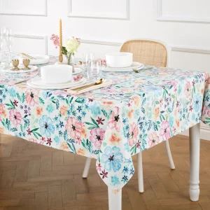 Nappe enduite anti-tache - Danse de pétales Multico*Maison Héritage Clearance