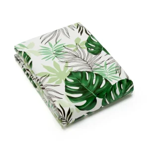 Nappe enduite anti-tache - Feuilles de palmier Blanc*Ines by Ines de la Fressange Outlet