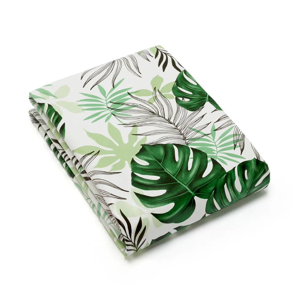 nappe_enduite_antitache___2-26.webp Nappe enduite anti-tache - Feuilles de palmier Blanc*Ines by Ines de la Fressange Outlet