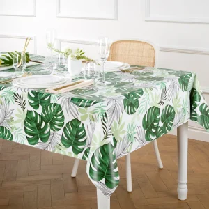Nappe enduite anti-tache - Pause exotique Blanc*Cacharel Hot