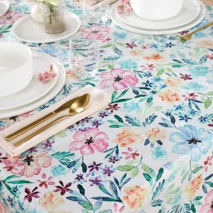 Nappe enduite anti-tache - Rêverie florale Multicouleur*Cacharel Clearance
