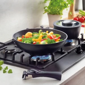 Pack de cuisine complet de 7 pièces en aluminium : empilable avec poignée amovible*Brandt New